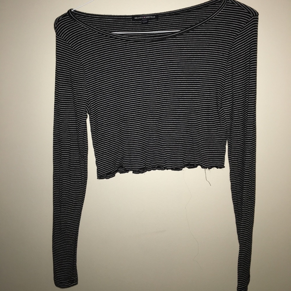 Striped Brandy Melville Crop Top